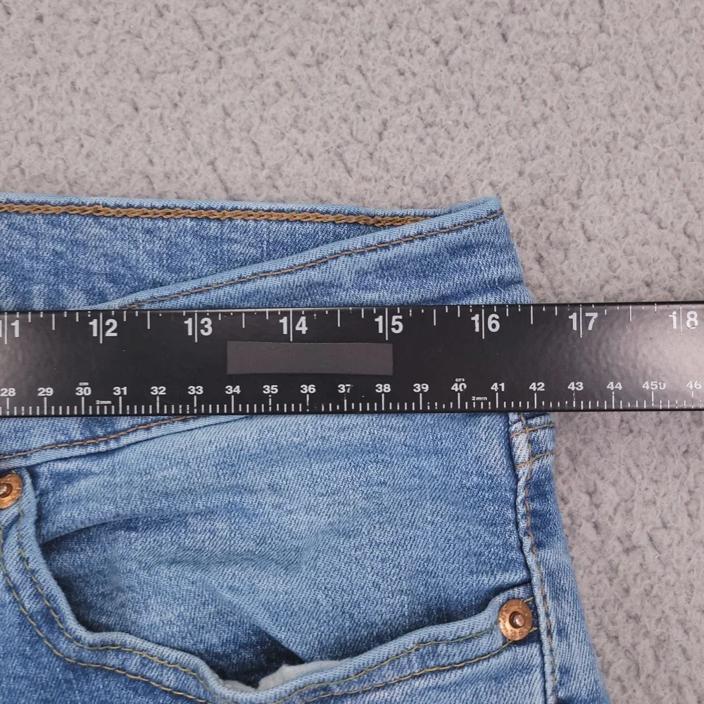 LEVIS 511 Jeans Mens Size 32x33 (Tag 34x34) Slim Leg Low Stretch Blue Wash Denim